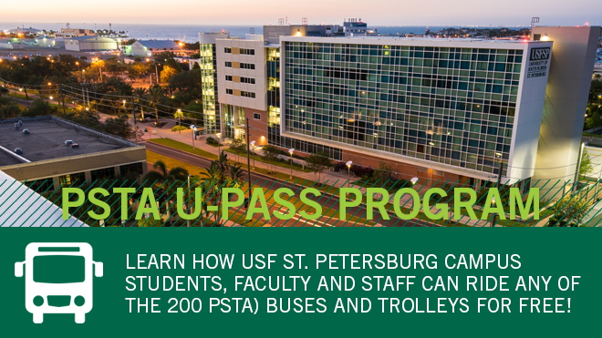 Learn how students, faculty and staff can ride any of the 200 PSTA buses and trolleys for free.