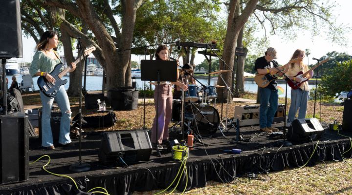 Indigo Lane performing at Bulls and Brews 2026