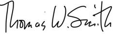 Thomas W. Smith signature