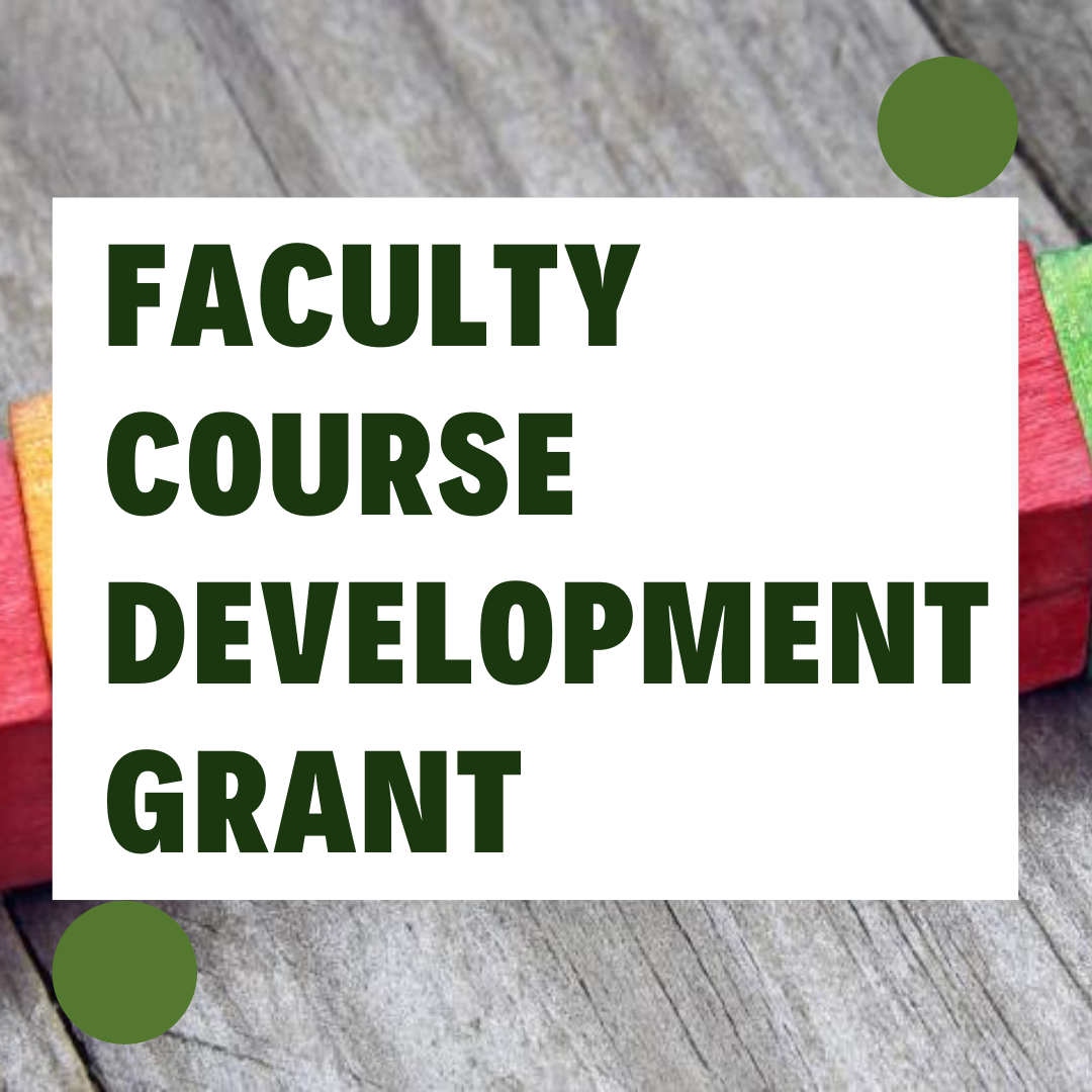 Faculty Course Development Grant