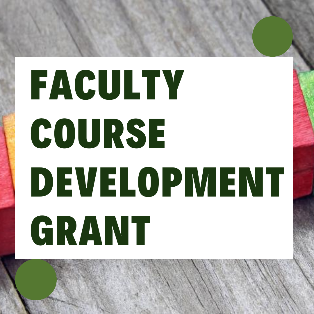 faculty course development grant