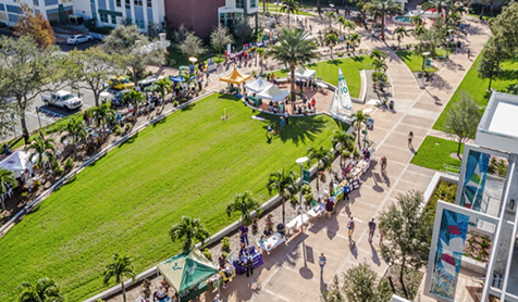 Aerial view of Harborwalk