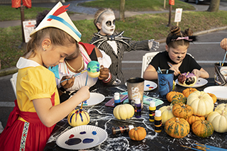 Children in costumes
