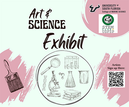 Arts & Science exhibit information info graphic
