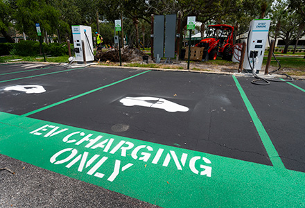 New EV charges