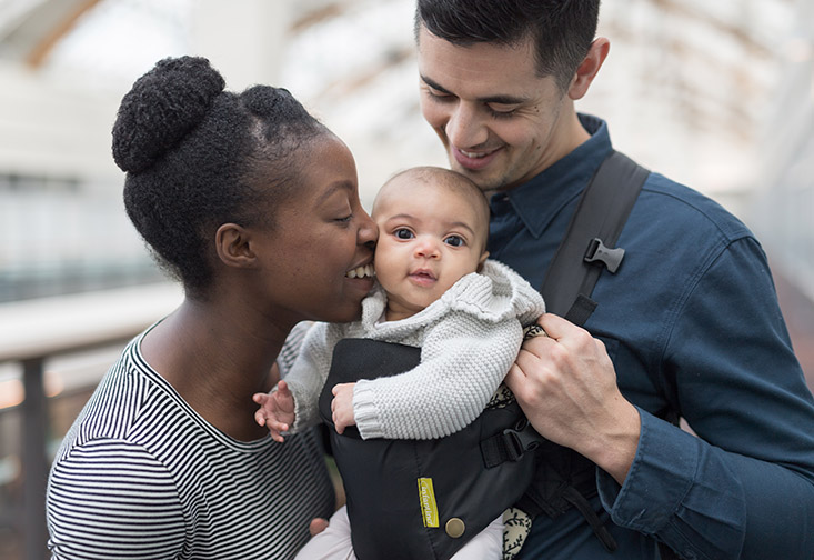 Man and woman with baby