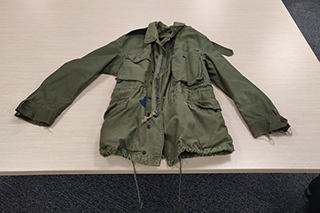 Military jacket worn by member of 101st Airborne Division