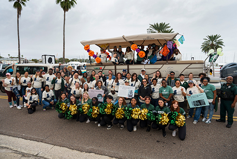 USF students, faculty & staff who participated in the 2024 MLK Day parade