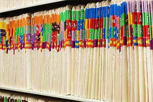 Files containing medical records