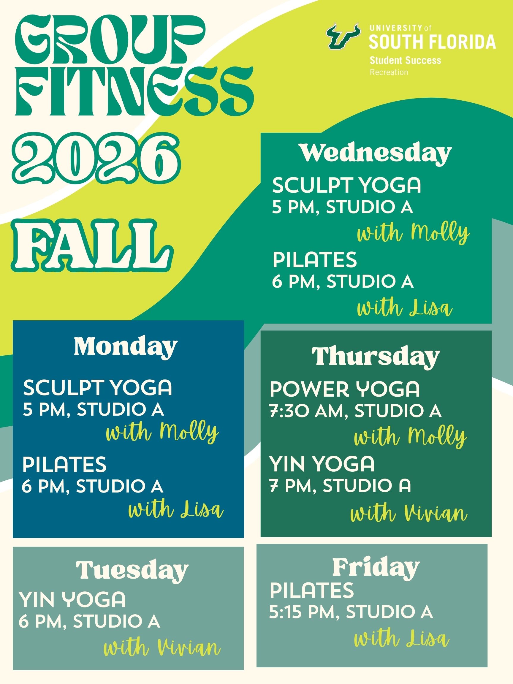 fall 2026 group fitness