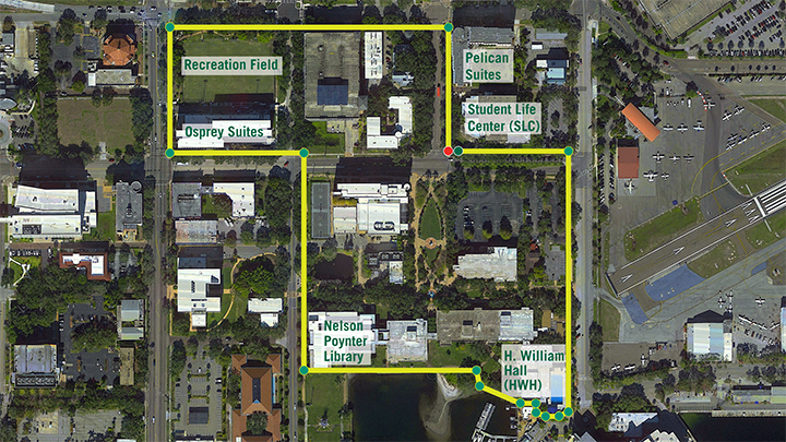 Urban trail map