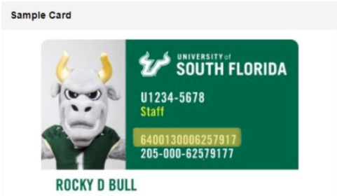 sample Student ID card