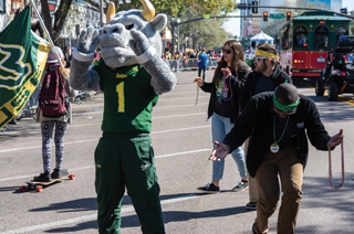 students at st. pete MLK parade