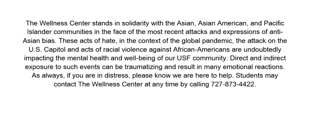 wellness center AAPI violence statement