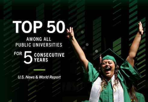 USF ranks in top 50 among all public universities.