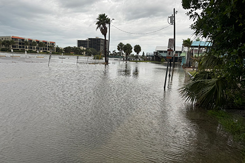 St. Pete Beach flooding during hurricane helene