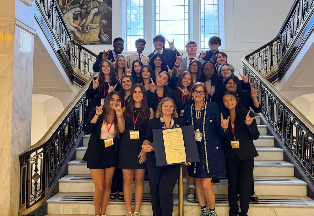 Students in the cohort at St. Pete City Hall.