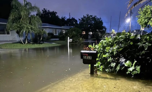 Photo gathered from one of eight cameras during Hurricane Helene.