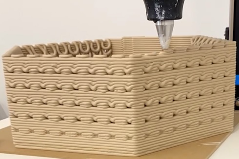3D printed oyster habitat.