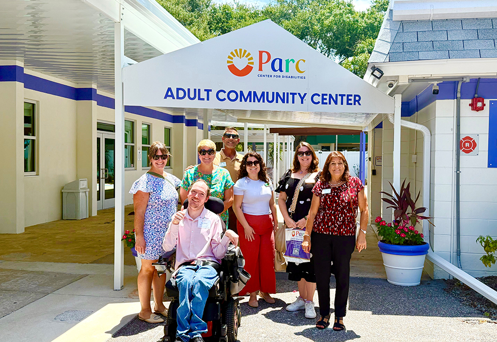 Staff from USF St. Pete’s Office of Strategic Partnerships, UMatter and the College of Education visited the PARC Center for Disabilities to learn more about the campus and opportunities to connect. 