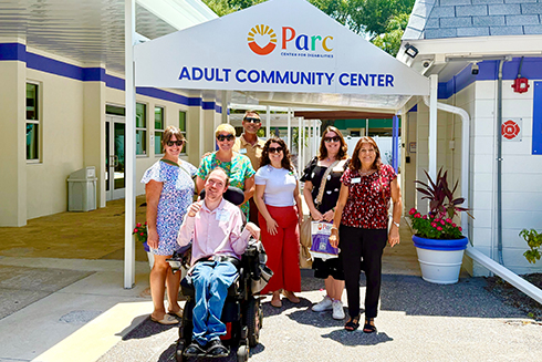 Staff from USF St. Pete’s Office of Strategic Partnerships, UMatter and the College of Education visited the PARC Center for Disabilities to learn more about the campus and opportunities to connect. 
