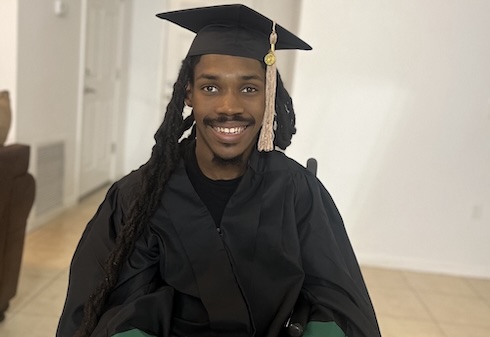 Tyvelle Dorvil graduates this week.