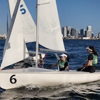 Sailing students journey at college.