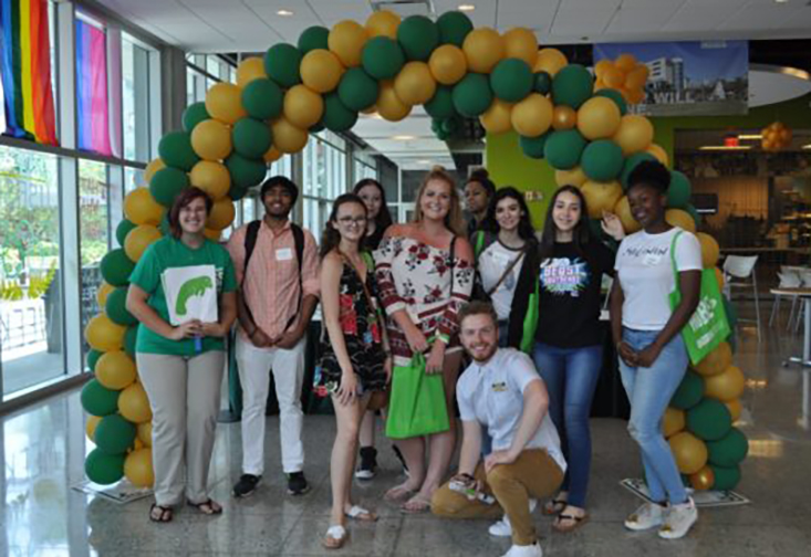 Several of the more than 120 admitted students who came to campus for Anchor this year.