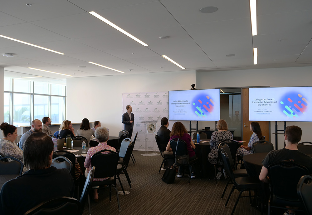 Workshop gives examples of how to use AI