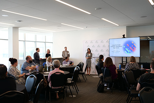 Workshop gives examples of how to use AI