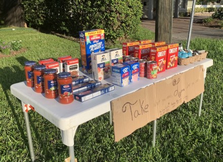 Singleton’s Giving Table offered food for neighbors in need.