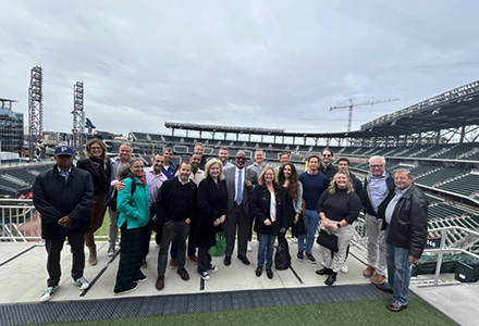Regional Chancellor Christian Hardigree joined St. Petersburg Mayor Ken Welch and several members of the St. Petersburg Downtown Partnership recently on a trip to Atlanta 