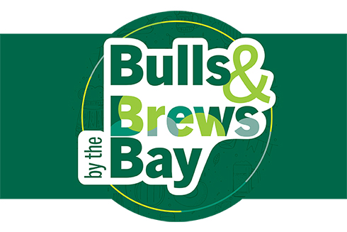 Bulls  & Brews by the Bay promotional logo