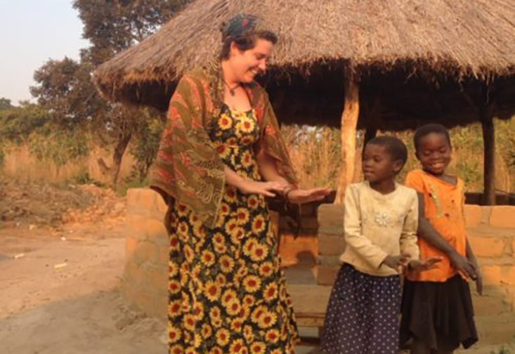 USFSP alum and Peace Corps volunteer Brandi Murphy during her more than two years in Zambia.