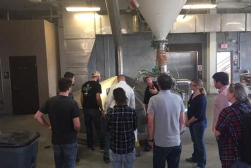 Students in the USFSP Brewing Arts Program take a behind the scenes tour of Yuengling brewery.