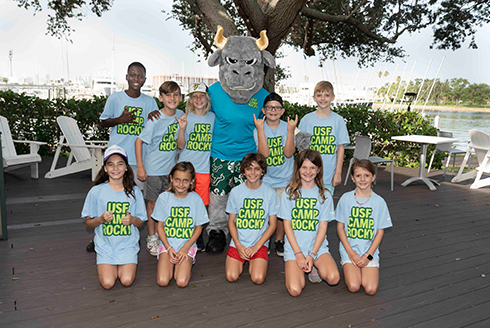 From “She Draws” organized by STEMXposure and sponsored by Turner Construction, to USF Recreation’s Camp Rocky, or the USF Office of Youth Experience’s SAT Summer Institute to the Fantasy Fishing Camp, camp season has arrived at USF St. Petersburg