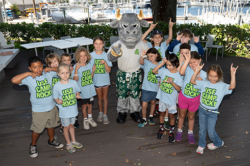 group of kids who attended camp rocky