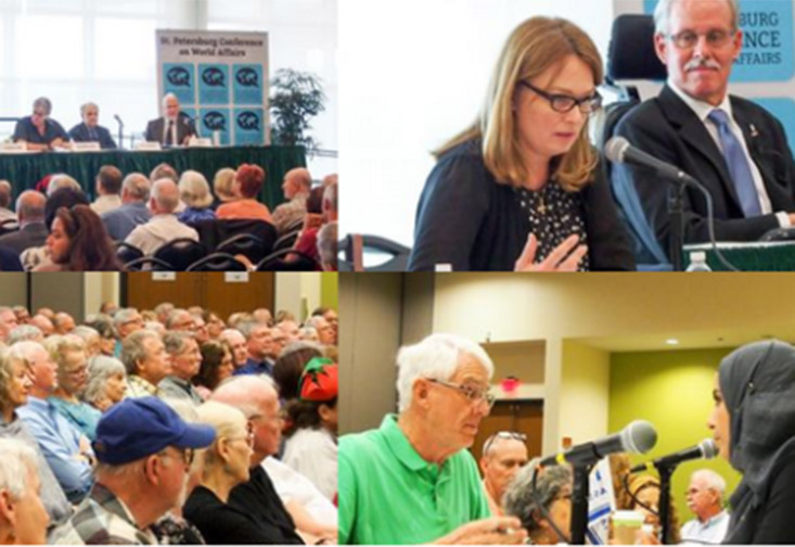 Thousands attend the St. Petersburg Conference on World Affairs that is co-organized and hosted by USFSP.