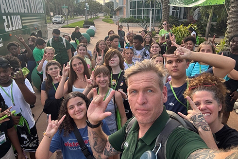 middle schoolers that attended camp bullseye