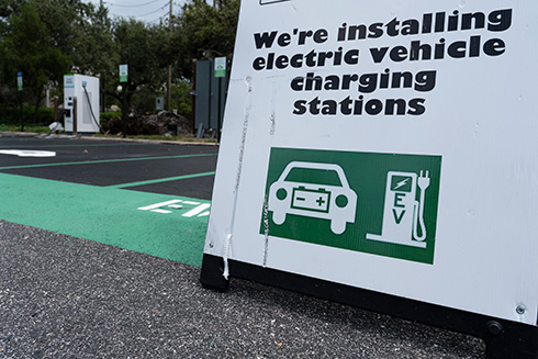 New EV charging stations