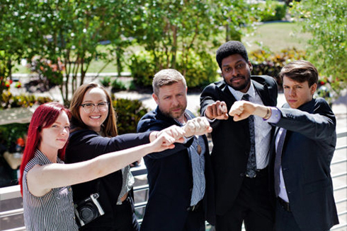 Ex Labs winning team: Diana Bryson, Sara Rocks, Chris Rotolo, Malachi Greaves, and Jonathan Fanshaw.