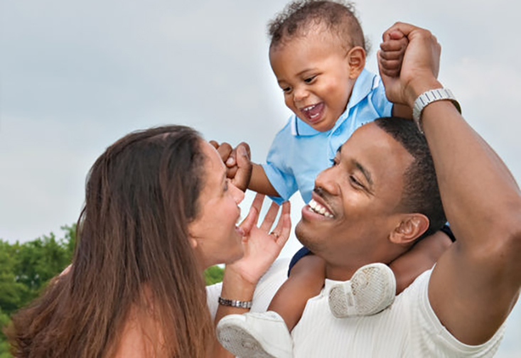 Image of a family for the Family Study Center