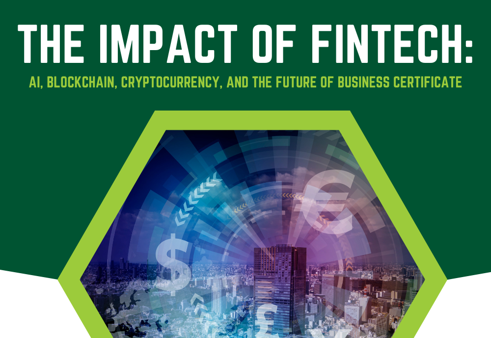 New certificate program in fintech.