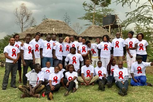 Members of the HIV Stigma-reduction through Education, Empowerment, and Research Project that seeks to address HIV-related stigma among youth with the disease.