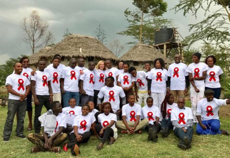 Members of the HIV Stigma-reduction through Education, Empowerment, and Research Project that seeks to address HIV-related stigma among youth with the disease.