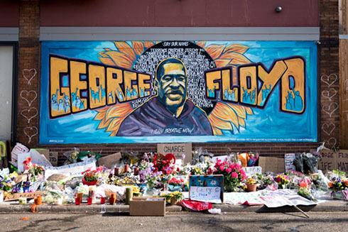 George Floyd mural