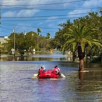 Hurricane rescue operation