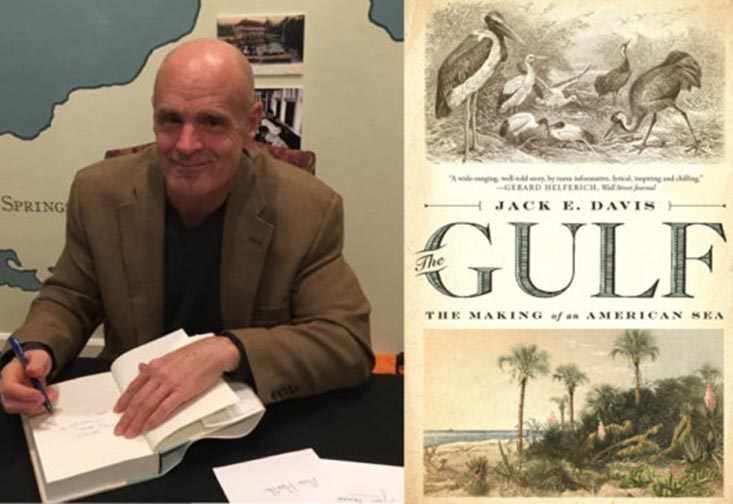 Historian Jack Davis during a book signing