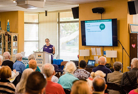 Dr. O’Brien regularly gives free community talks about cognitive aging, dementia risk factors, the benefits of cognitive training and the need for routine cognitive screening.