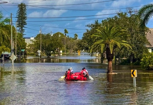 Fire rescue durring hurricane